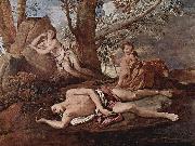 Nicolas Poussin Echo and Narcissus oil painting reproduction